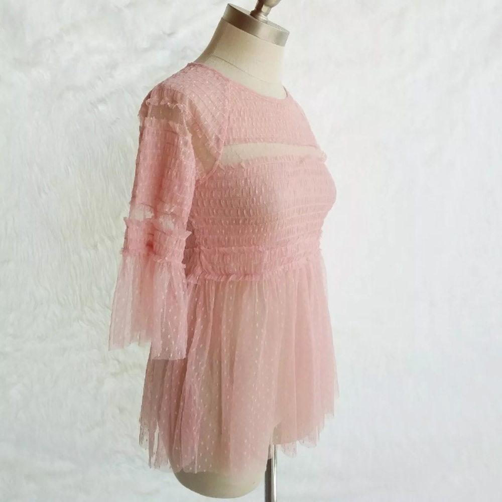Pink Tulle Top - Picture 3 of 12